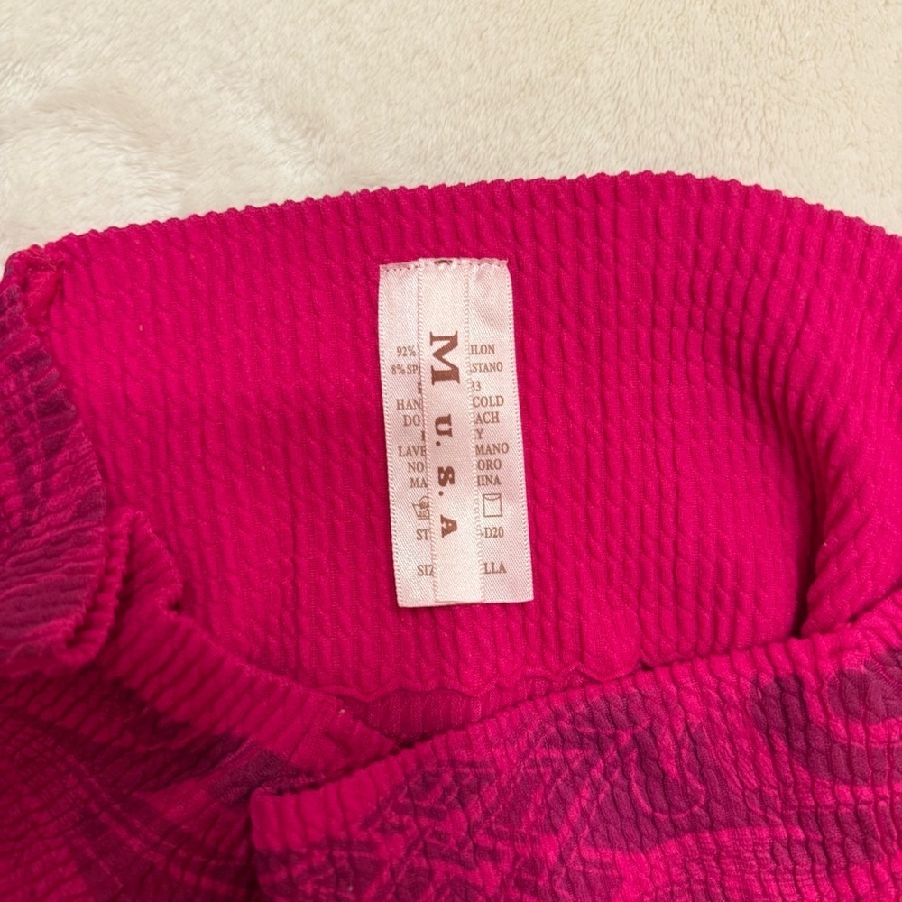 Y2K Hot Pink Off-Shoulder Mini Dress One Size - Picture 2 of 4